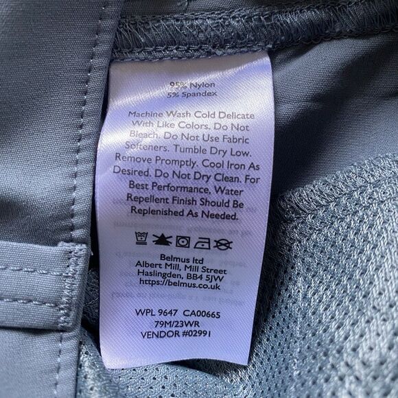 Eddie Bauer Tech Short Men 36 Inseam 9" Gray UPF 50 Stretch Outdoor Hiking $ 85 - Picture 11 of 12